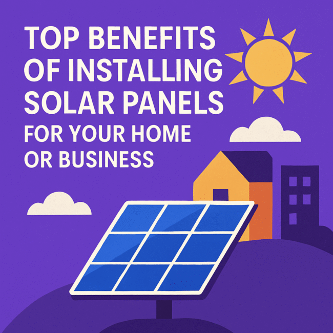 Top Benefits of Installing Solar Panels for Your Home or Business ...